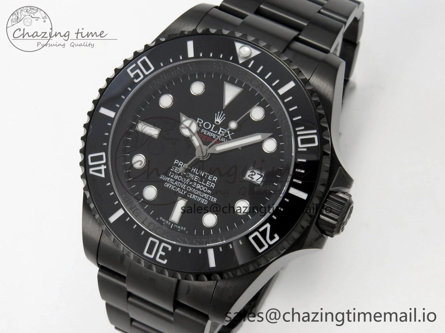 Sea-Dweller 126660 Blacken GMF 1:1 Best Edition Black Ombre Dial On DLC Bracelet SH Original 111