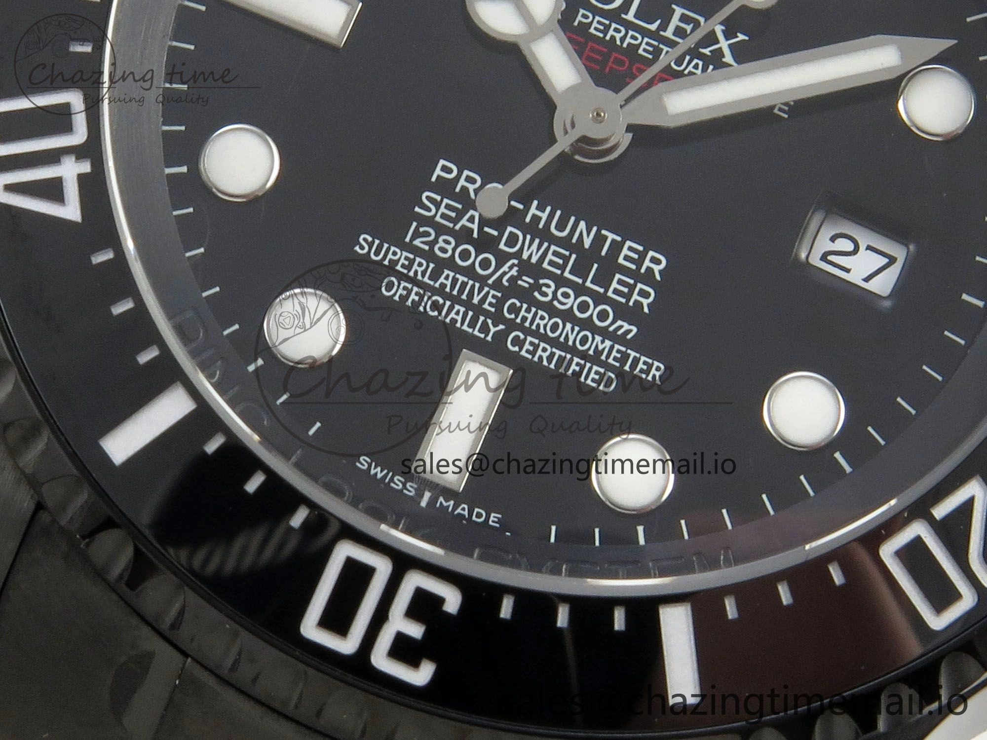Sea-Dweller 126660 Blacken GMF 1:1 Best Edition Black Ombre Dial On DLC Bracelet SH Original 111