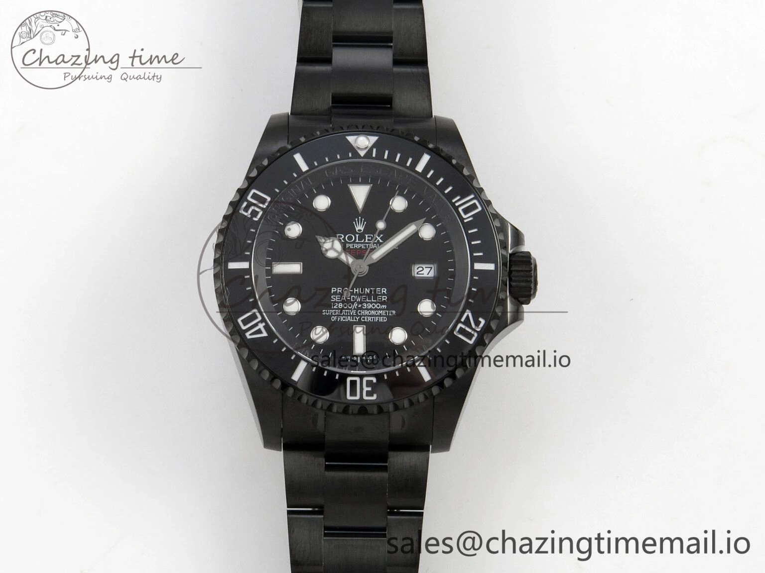 Sea-Dweller 126660 Blacken GMF 1:1 Best Edition Black Ombre Dial On DLC Bracelet SH Original 111