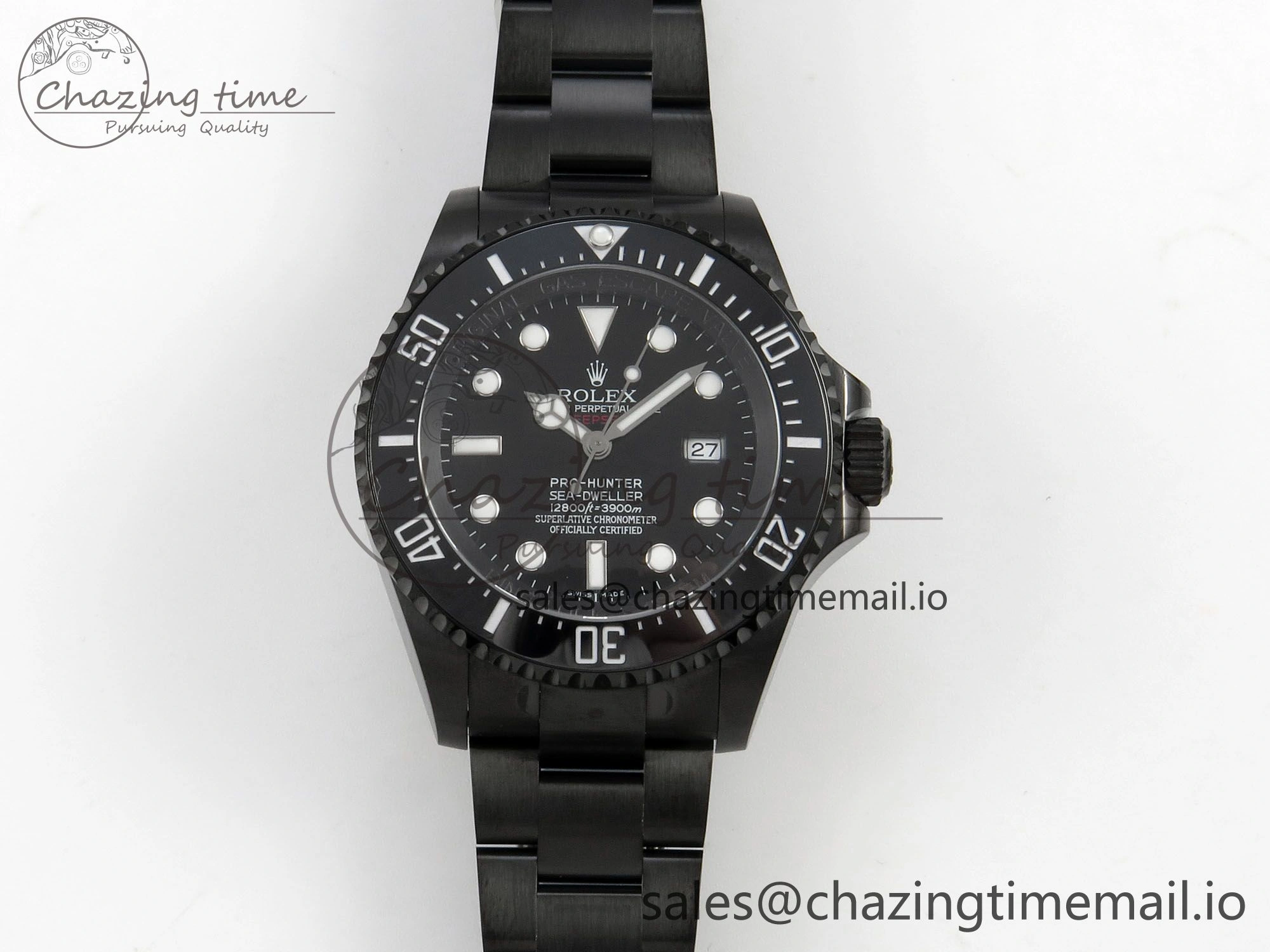 Sea-Dweller 126660 Blacken GMF 1:1 Best Edition Black Ombre Dial On DLC Bracelet SH Original 111