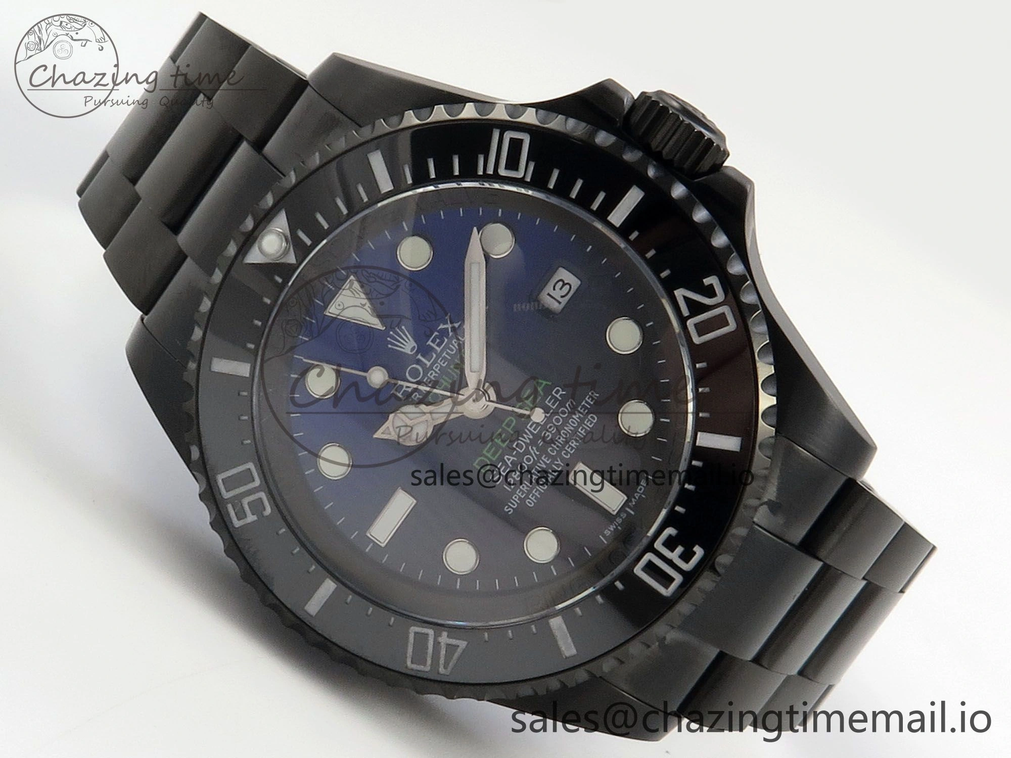Sea-Dweller 126660 Blacken GMF 1:1 Best Edition Blue Ombre Dial On DLC Bracelet SH EyeCatching 108