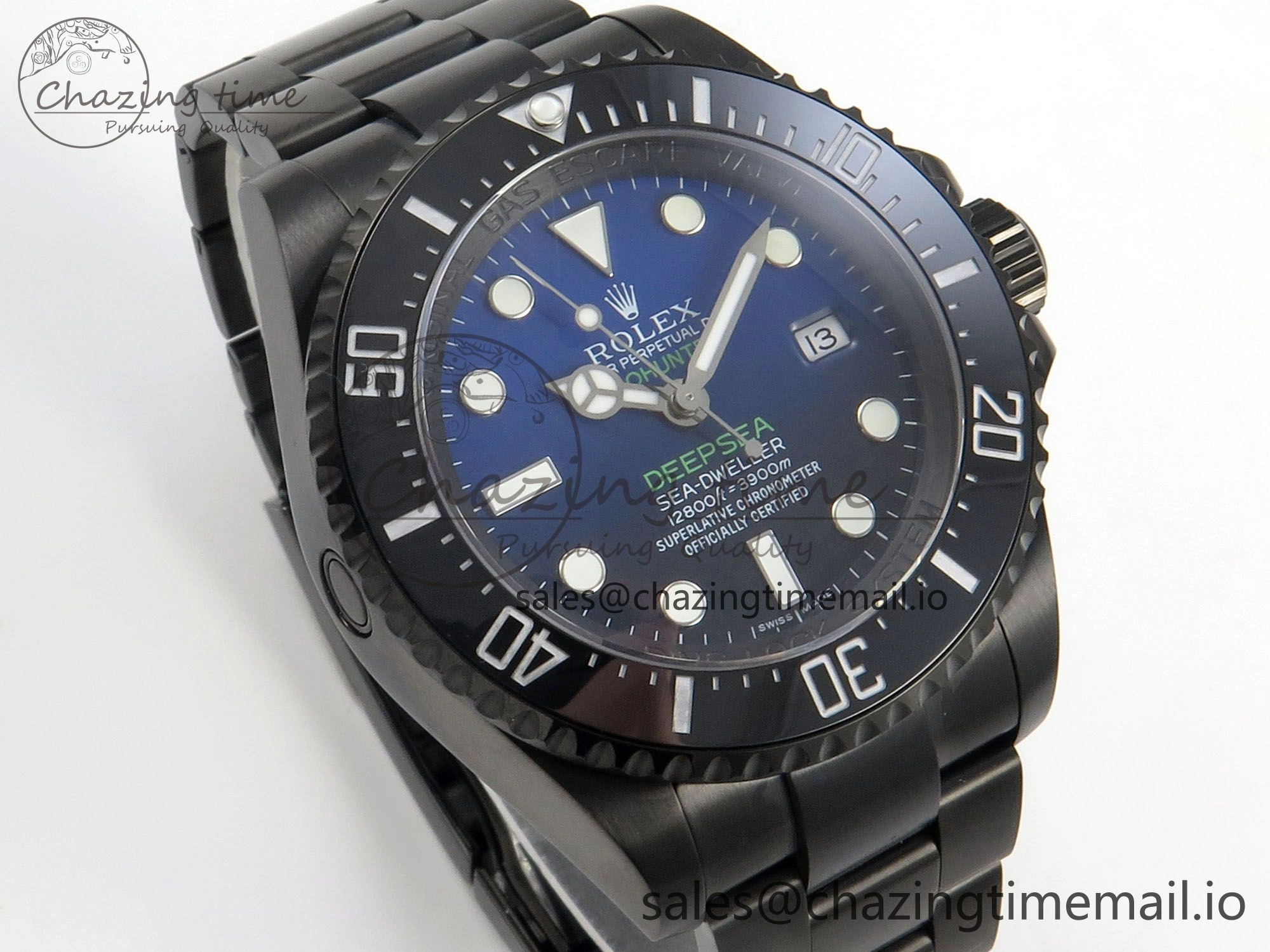 Sea-Dweller 126660 Blacken GMF 1:1 Best Edition Blue Ombre Dial On DLC Bracelet SH EyeCatching 108
