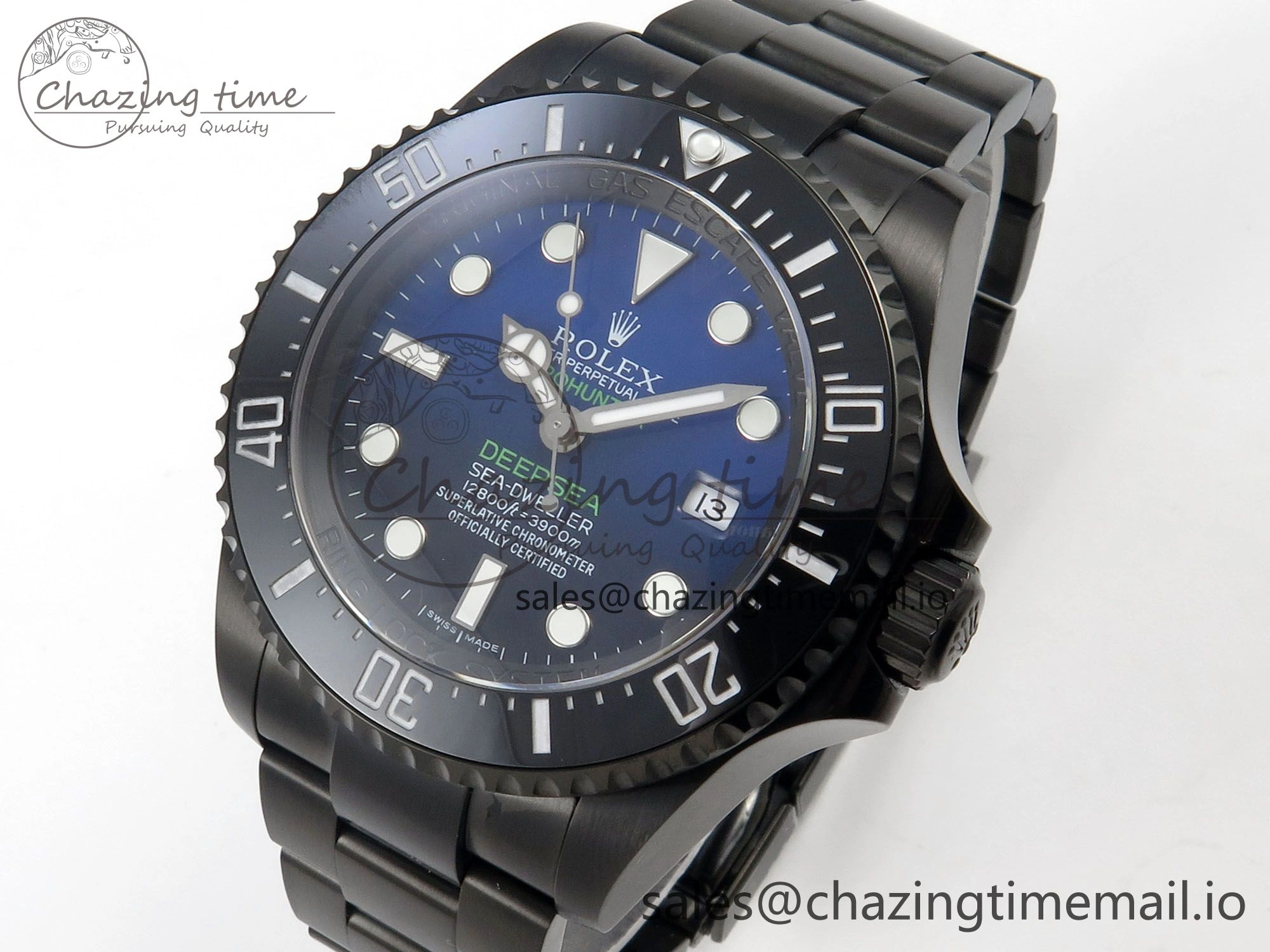 Sea-Dweller 126660 Blacken GMF 1:1 Best Edition Blue Ombre Dial On DLC Bracelet SH EyeCatching 108