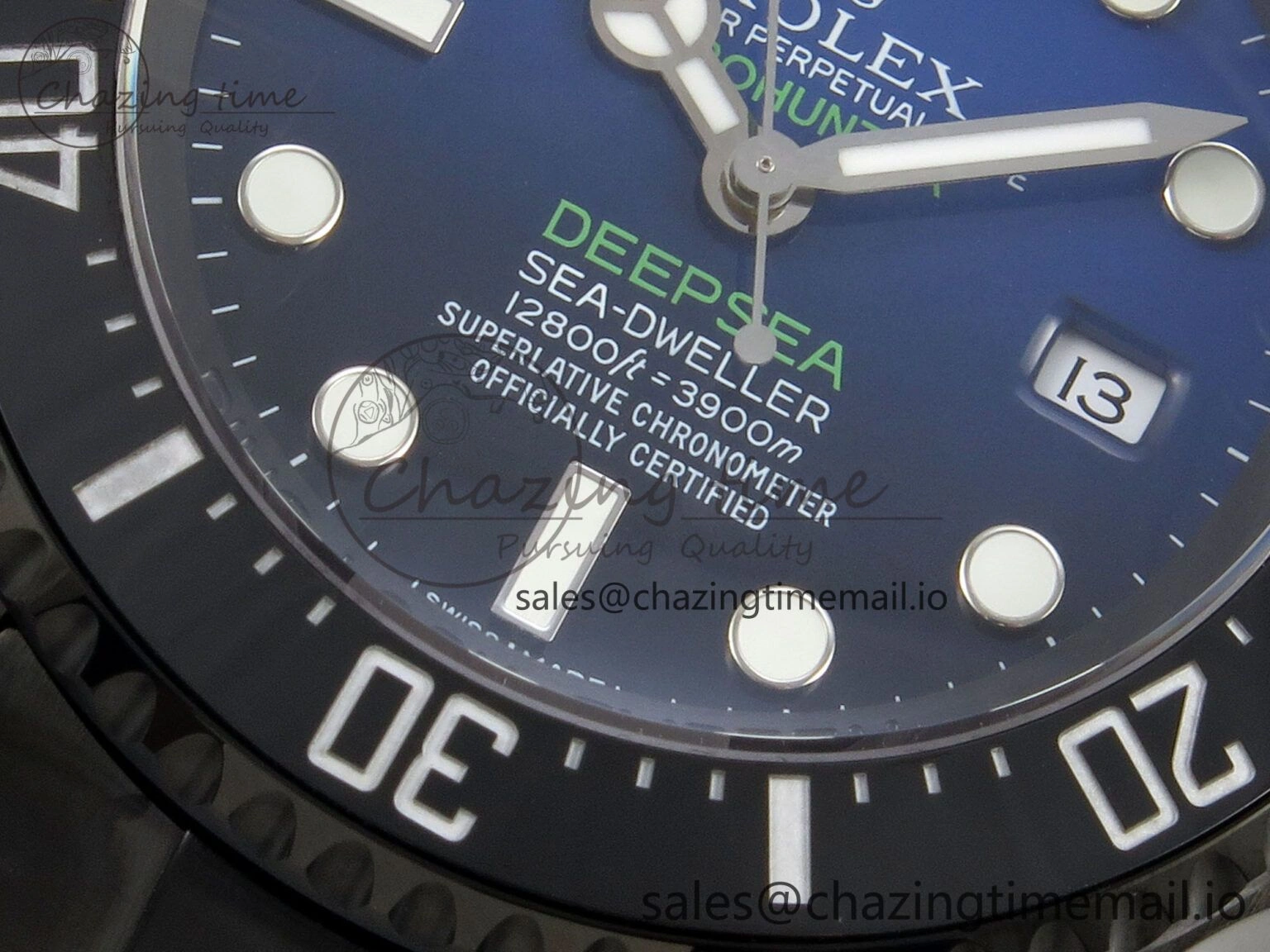 Sea-Dweller 126660 Blacken GMF 1:1 Best Edition Blue Ombre Dial On DLC Bracelet SH EyeCatching 108