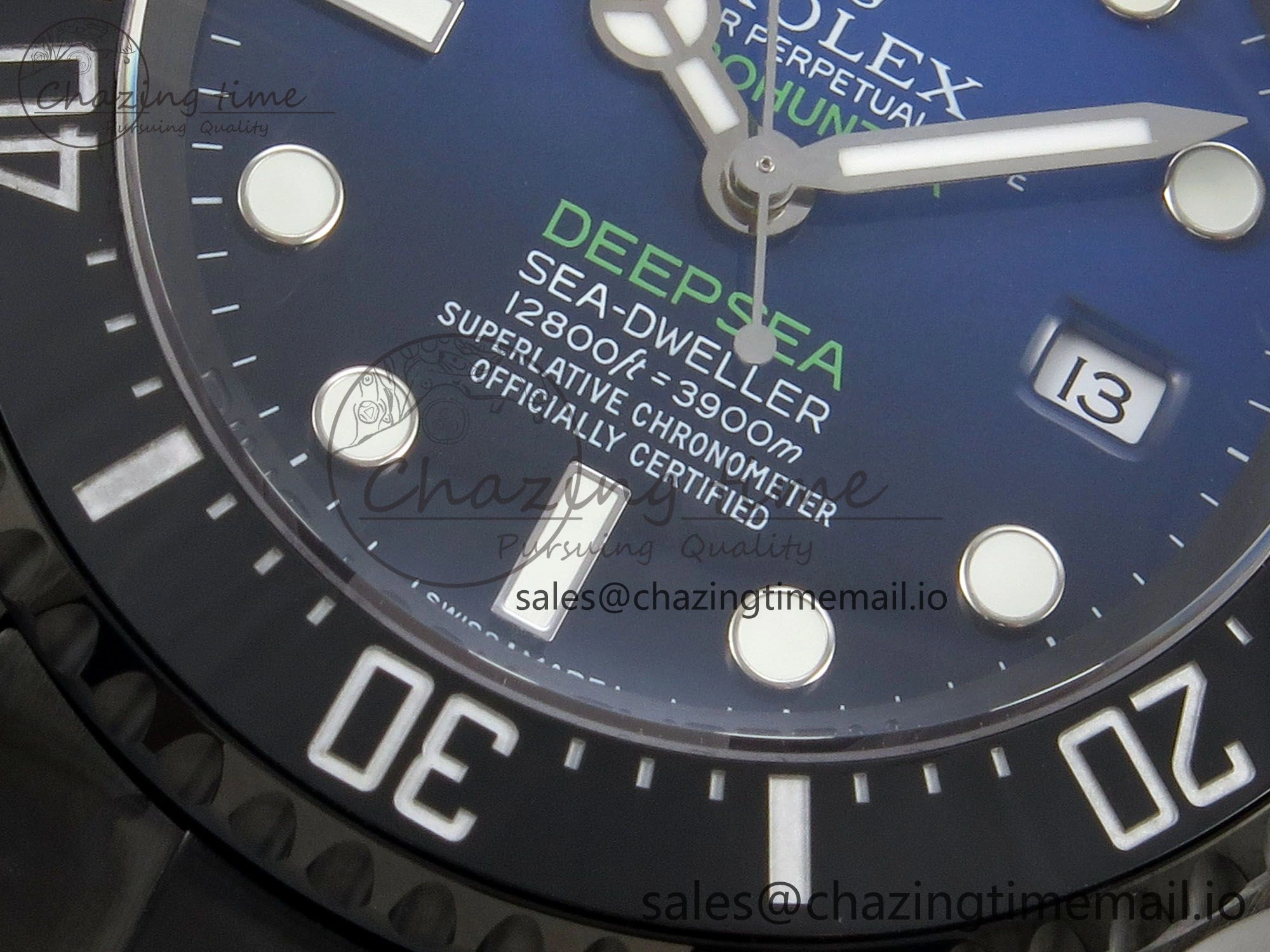 Sea-Dweller 126660 Blacken GMF 1:1 Best Edition Blue Ombre Dial On DLC Bracelet SH EyeCatching 108