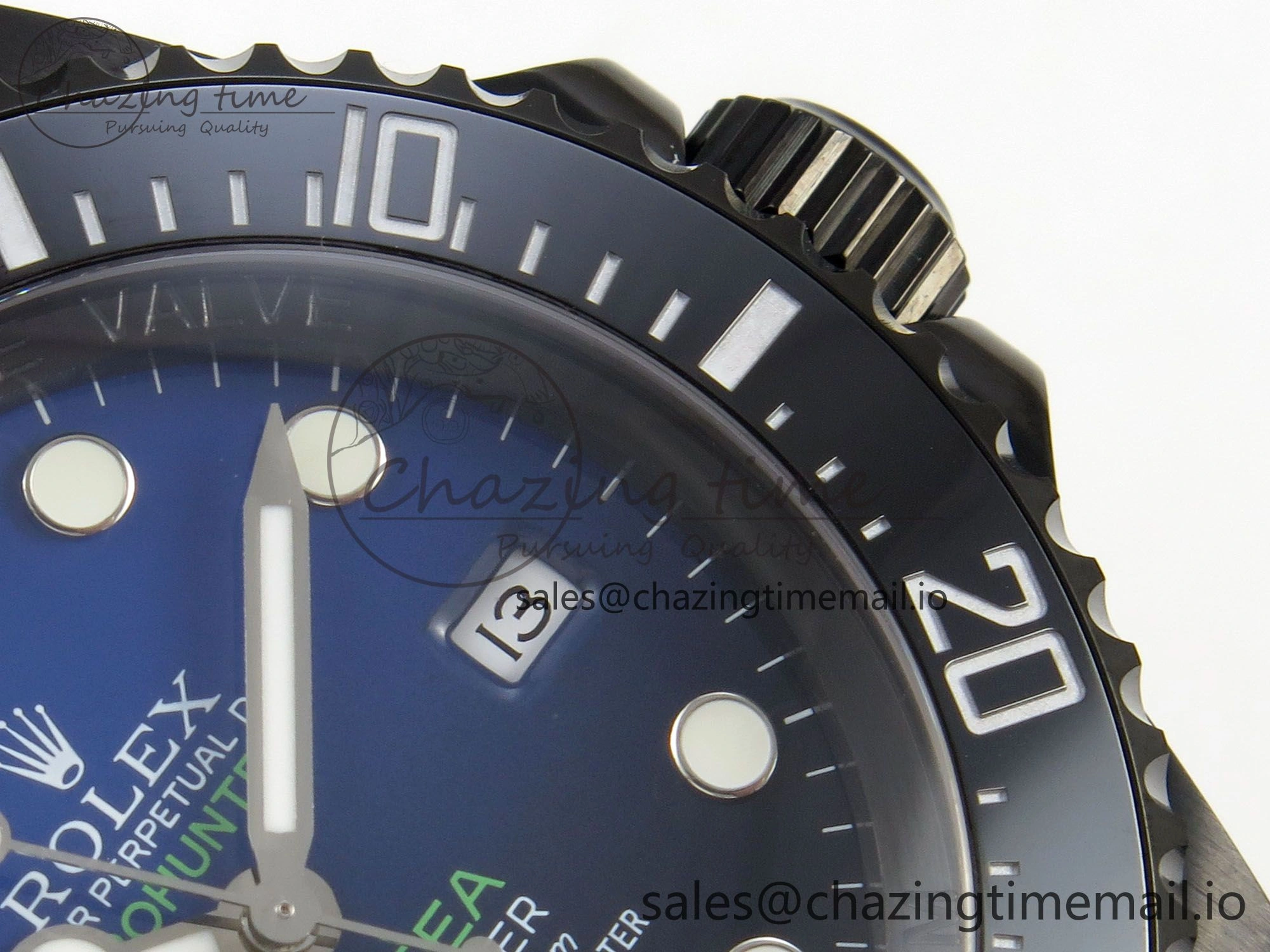Sea-Dweller 126660 Blacken GMF 1:1 Best Edition Blue Ombre Dial On DLC Bracelet SH EyeCatching 108