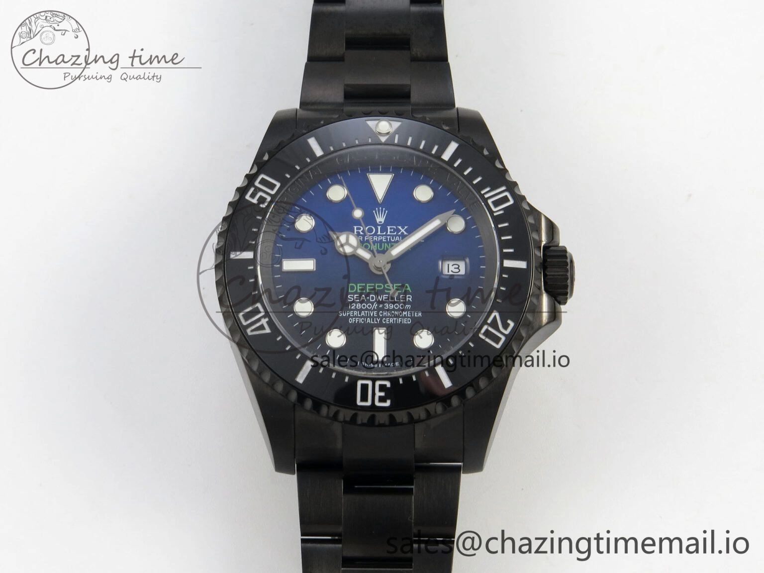 Sea-Dweller 126660 Blacken GMF 1:1 Best Edition Blue Ombre Dial On DLC Bracelet SH EyeCatching 108