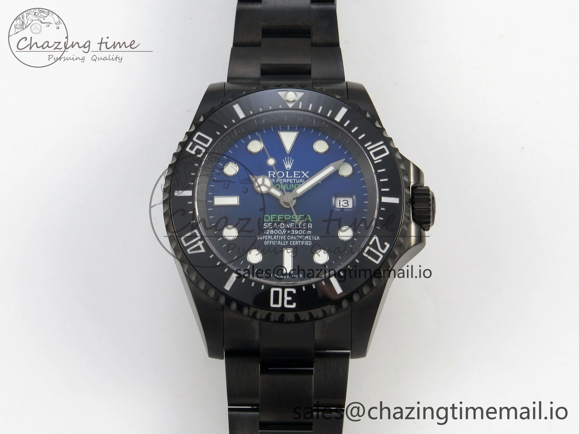 Sea-Dweller 126660 Blacken GMF 1:1 Best Edition Blue Ombre Dial On DLC Bracelet SH EyeCatching 108