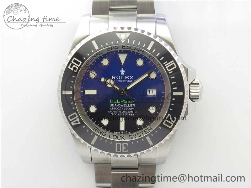 Trendsetting Sea-Dweller 126660 ‘D-Blue’ Noob 1:1 Best Edition 904L SS Case and Bracelet A3235 Clone 3206
