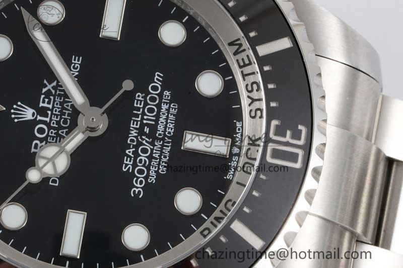 HighPerformance Sea-Dweller 126660 No Date APF Best Edition Black Dial on SS Bracelet VR 2031
