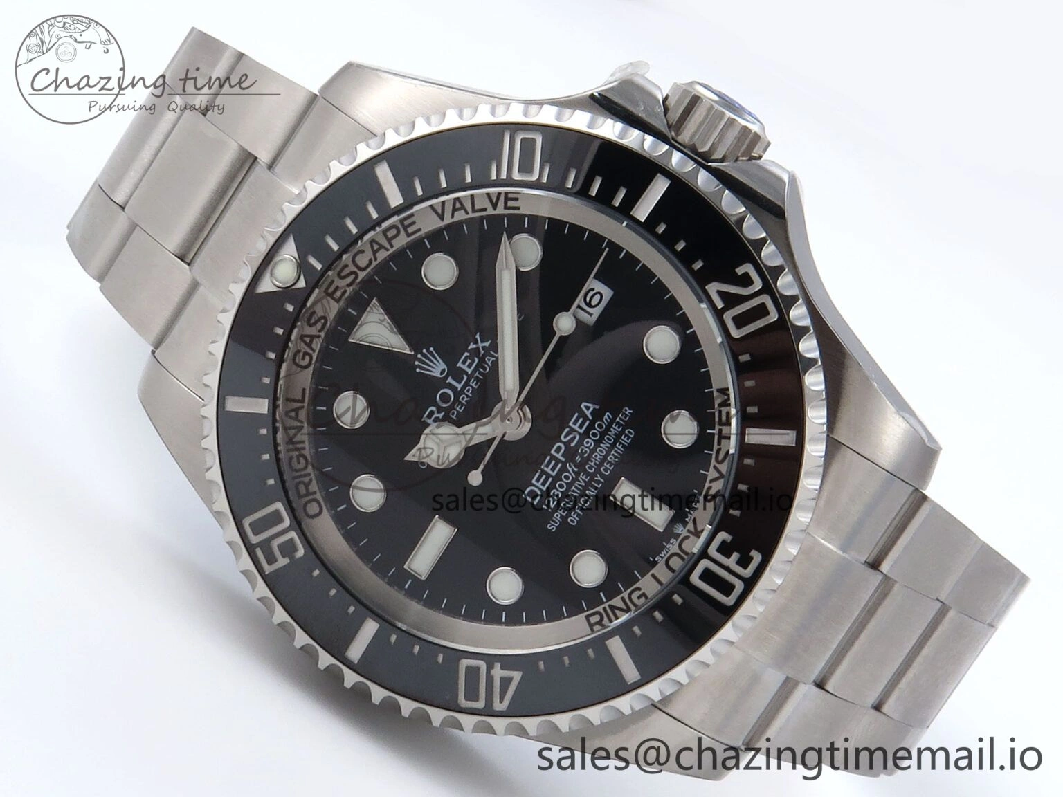 Sea-Dweller 136660 904L SS EWEF Best Edition Black Dial on SS Bracelet A SunProtective 912