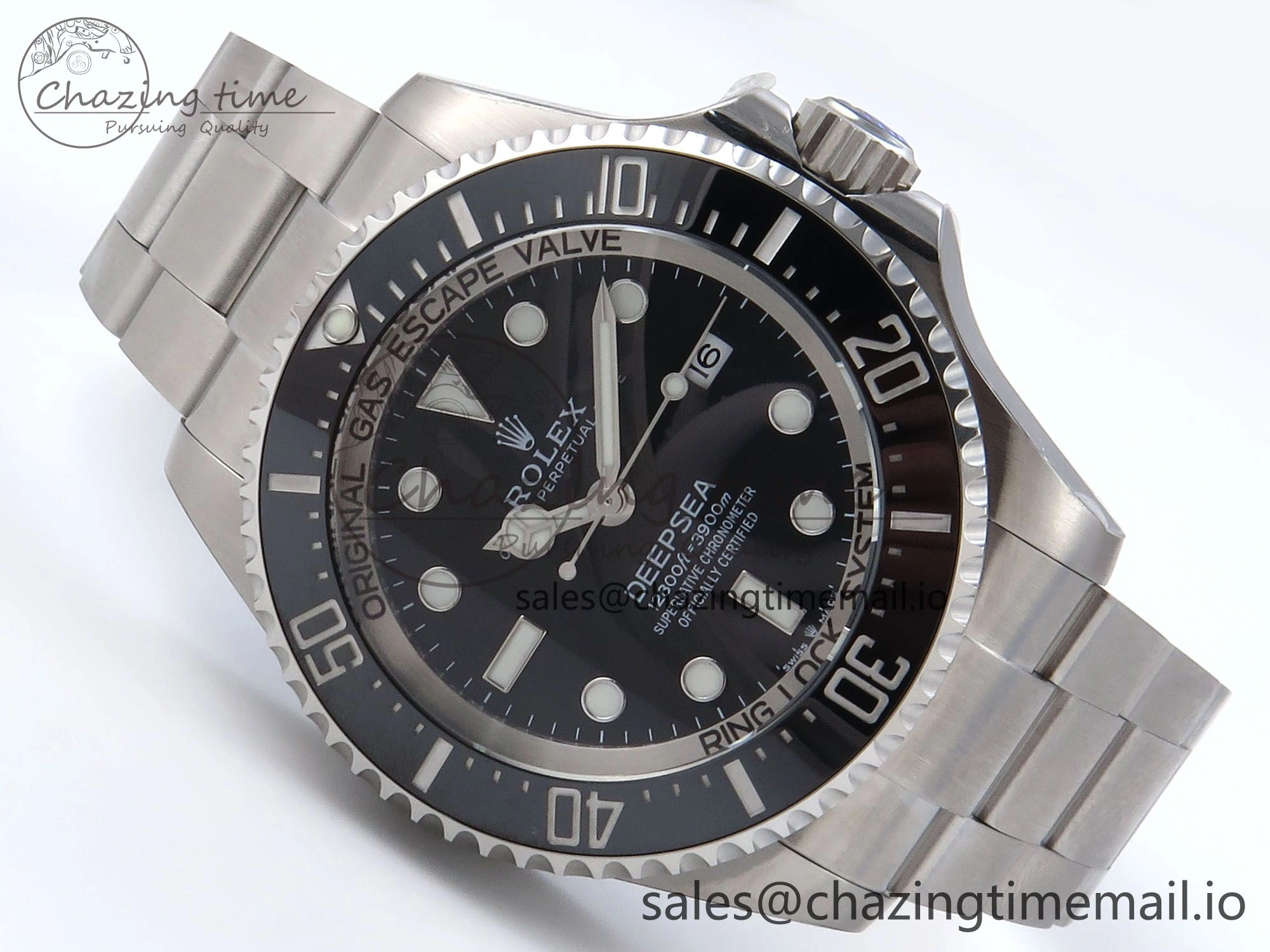 Sea-Dweller 136660 904L SS EWEF Best Edition Black Dial on SS Bracelet A SunProtective 912