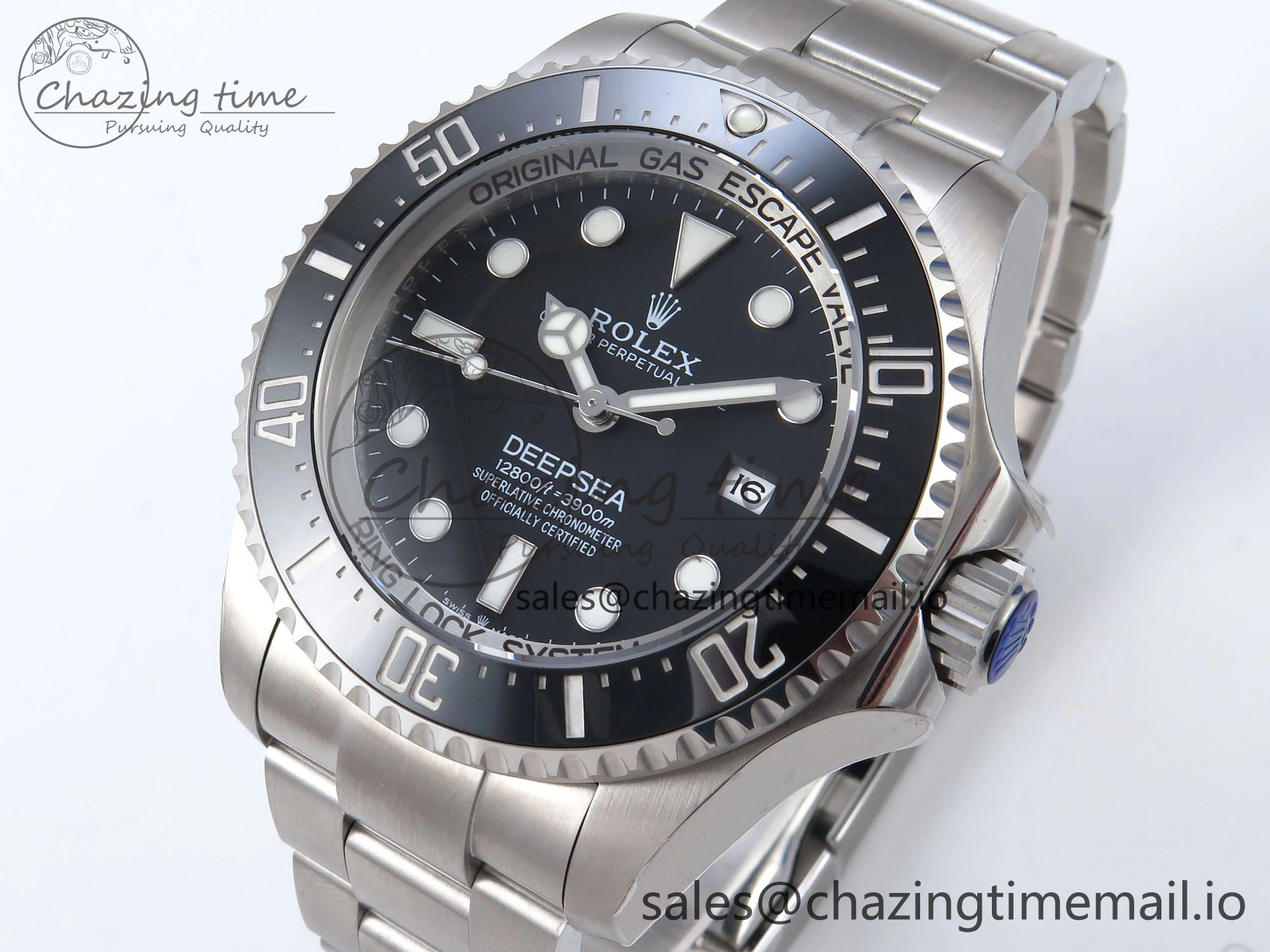 Sea-Dweller 136660 904L SS EWEF Best Edition Black Dial on SS Bracelet A SunProtective 912