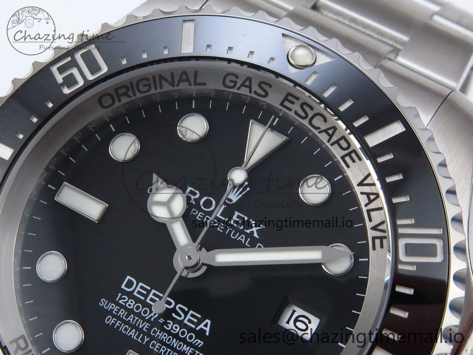 Sea-Dweller 136660 904L SS EWEF Best Edition Black Dial on SS Bracelet A SunProtective 912