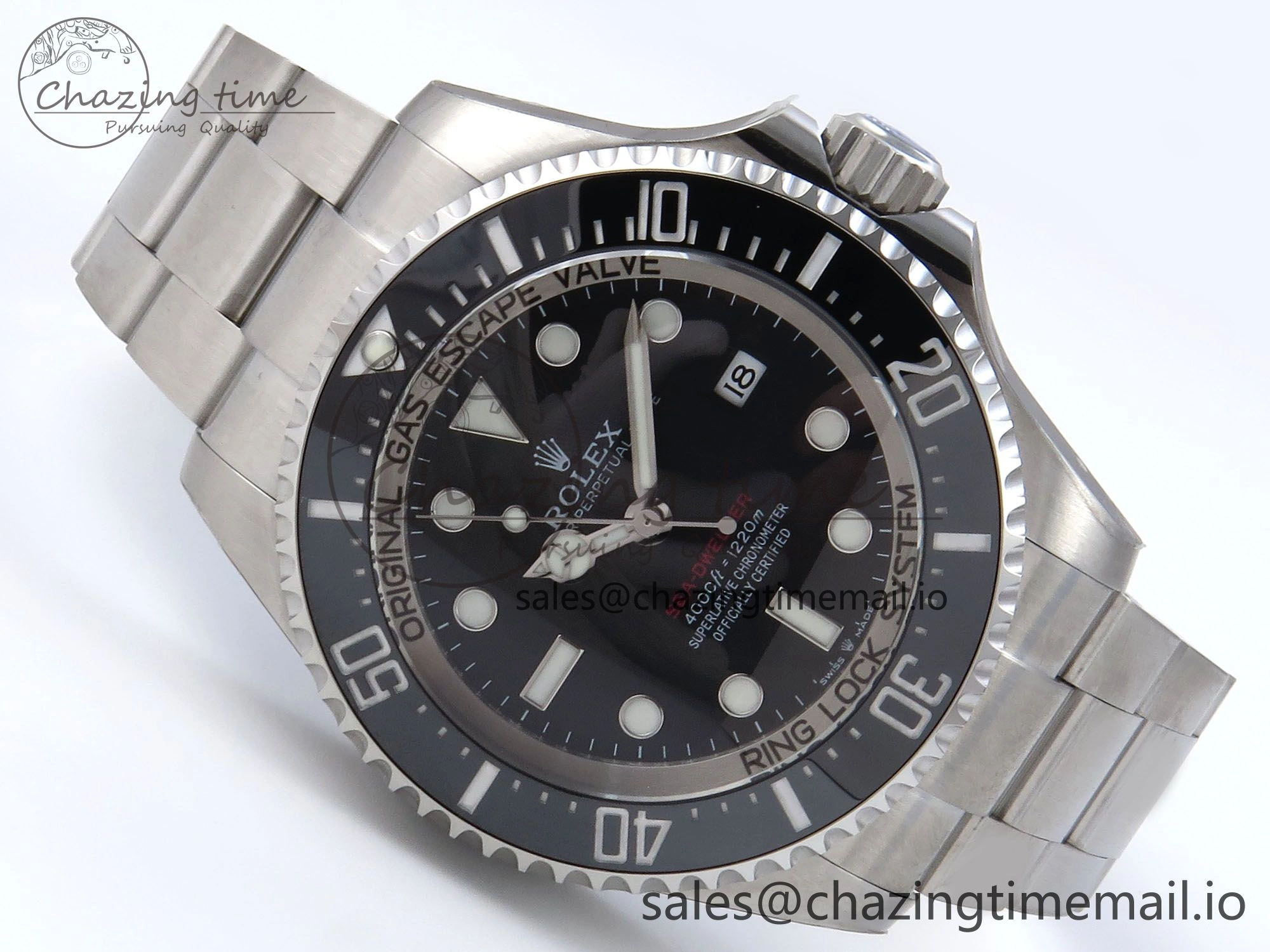 Sea-Dweller 136660 904L SS EWEF Best Edition Black Dial on SS Bracelet A Breathable 913
