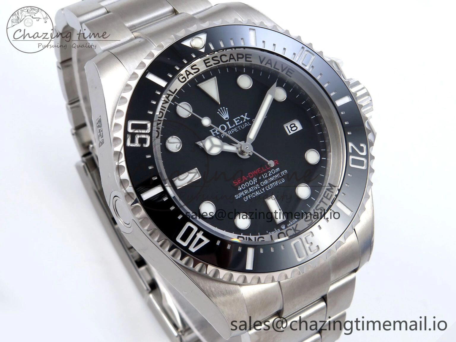 Sea-Dweller 136660 904L SS EWEF Best Edition Black Dial on SS Bracelet A Breathable 913