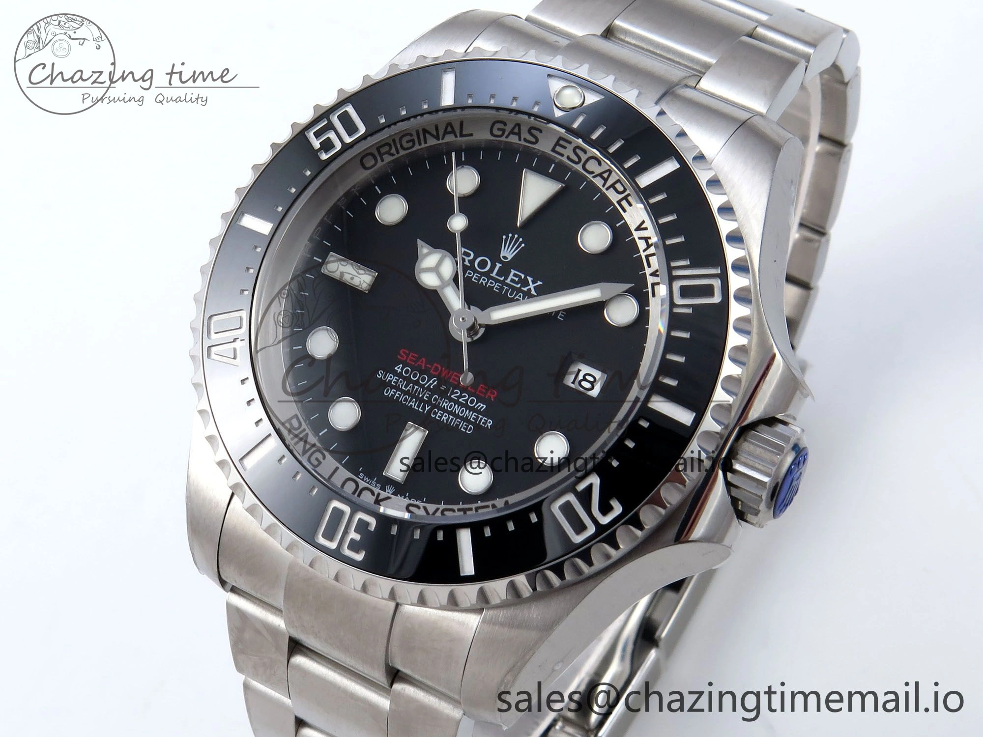 Sea-Dweller 136660 904L SS EWEF Best Edition Black Dial on SS Bracelet A Breathable 913