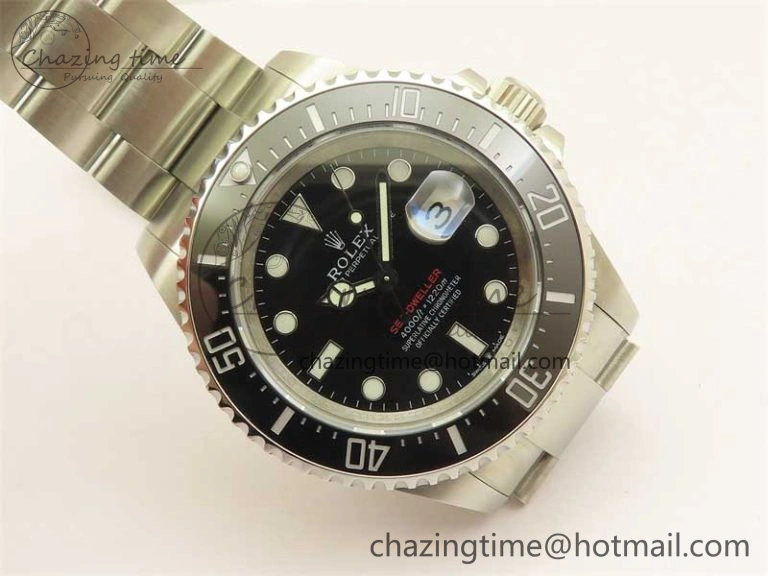 Sea-Dweller 2017 Baselworld 126600 3EF 1:1 Best Edition Black Dial on SS Bracelet A3235 Clone WellDesigned 2487