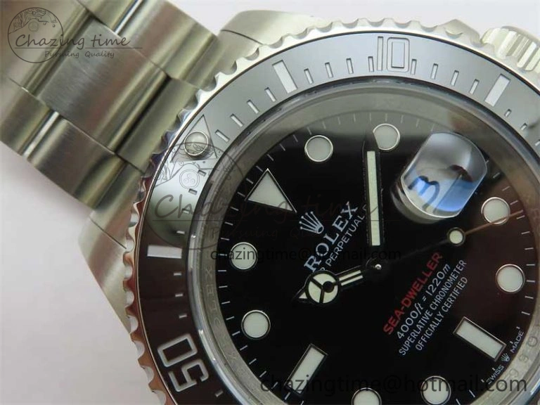 Sea-Dweller 2017 Baselworld 126600 3EF 1:1 Best Edition Black Dial on SS Bracelet A3235 Clone WellDesigned 2487