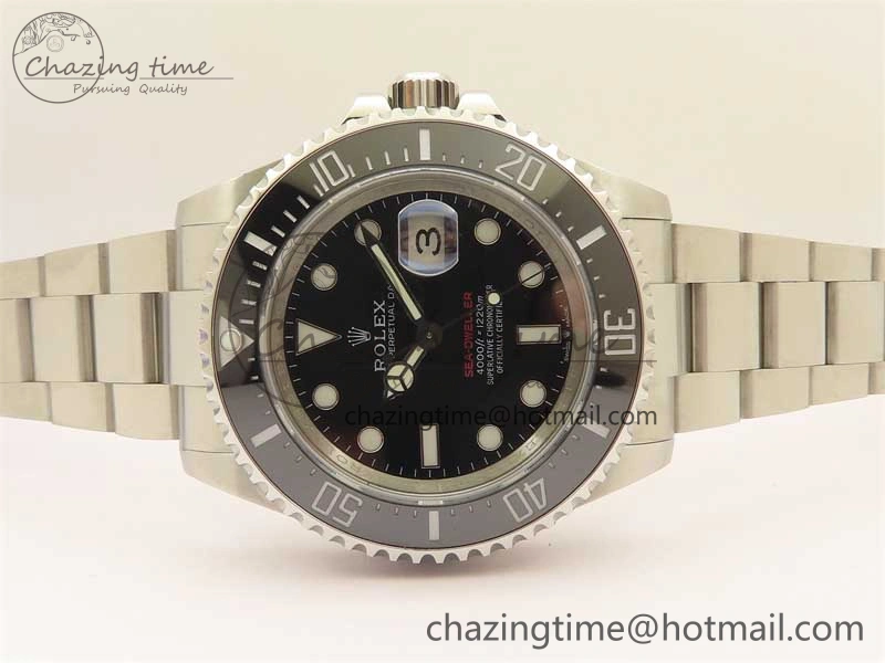 Sea-Dweller 2017 Baselworld 126600 3EF 1:1 Best Edition Black Dial on SS Bracelet A3235 Clone WellDesigned 2487