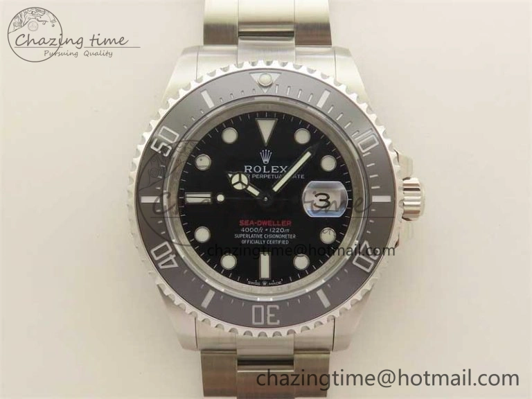 Sea-Dweller 2017 Baselworld 126600 3EF 1:1 Best Edition Black Dial on SS Bracelet A3235 Clone WellDesigned 2487