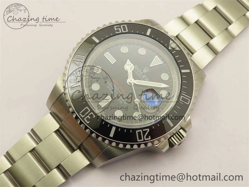 Sea-Dweller 2017 Baselworld 126600 3EF 1:1 Best Edition Black Dial on SS Bracelet A3235 Clone WellDesigned 2487