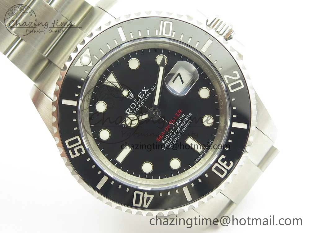 Sea-Dweller 2017 Baselworld 126600 Noob 1:1 Best Edition 904L Steel Black Dial on SS Bracelet A2836 V Attractive 3312