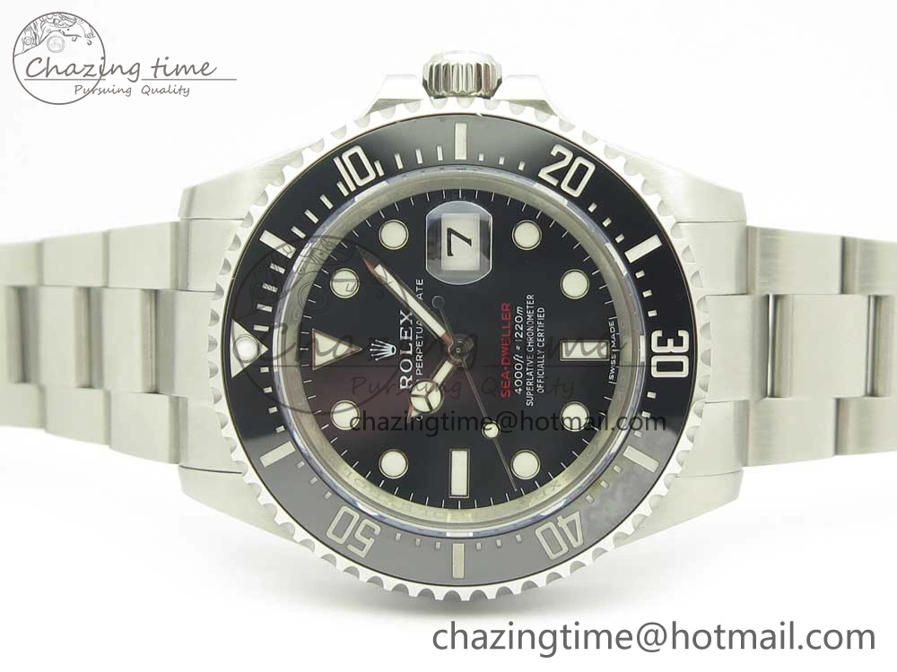 Sea-Dweller 2017 Baselworld 126600 Noob 1:1 Best Edition 904L Steel Black Dial on SS Bracelet A2836 V Attractive 3312