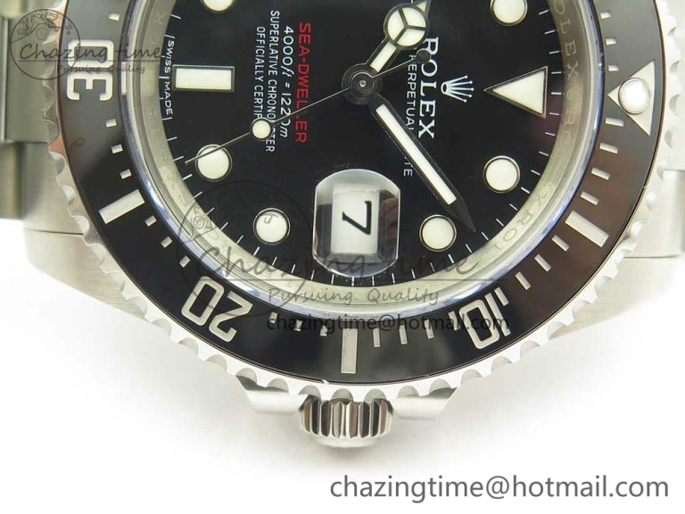 Sea-Dweller 2017 Baselworld 126600 Noob 1:1 Best Edition 904L Steel Black Dial on SS Bracelet A2836 V Attractive 3312