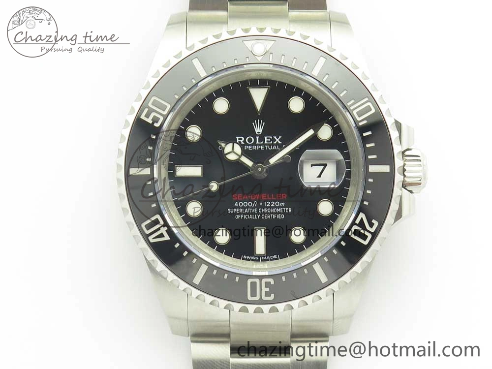 Sea-Dweller 2017 Baselworld 126600 Noob 1:1 Best Edition 904L Steel Black Dial on SS Bracelet A2836 V Attractive 3312