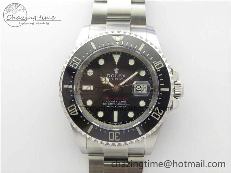 Sea-Dweller 2017 Baselworld 126600 Noob 1:1 Best Edition 904L Steel Black Dial on SS Bracelet A3235 Clone V EyeCatching 3209