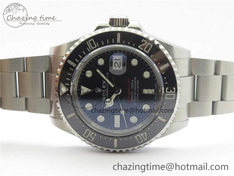 Sea-Dweller 2017 Baselworld 126600 Noob 1:1 Best Edition 904L Steel Black Dial on SS Bracelet A3235 Clone V EyeCatching 3209