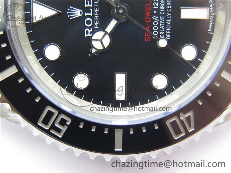 Sea-Dweller 2017 Baselworld 126600 Noob 1:1 Best Edition 904L Steel Black Dial on SS Bracelet A3235 Clone V EyeCatching 3209