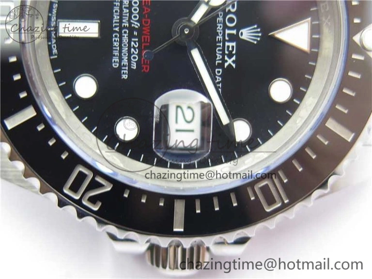 Sea-Dweller 2017 Baselworld 126600 Noob 1:1 Best Edition 904L Steel Black Dial on SS Bracelet A3235 Clone V EyeCatching 3209