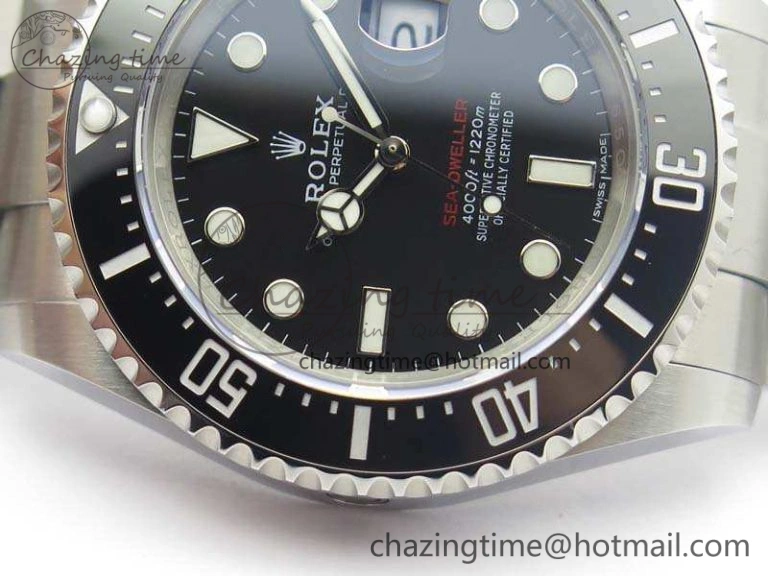Sea-Dweller 2017 Baselworld 126600 Noob 1:1 Best Edition Black Dial On SS Bracelet A Durable 3515