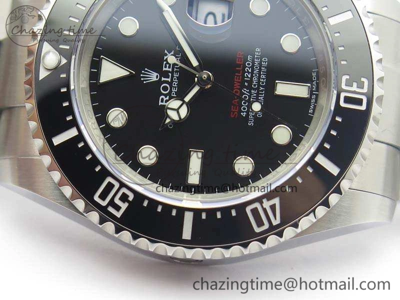 Sea-Dweller 2017 Baselworld 126600 Noob 1:1 Best Edition Black Dial On SS Bracelet A Durable 3515