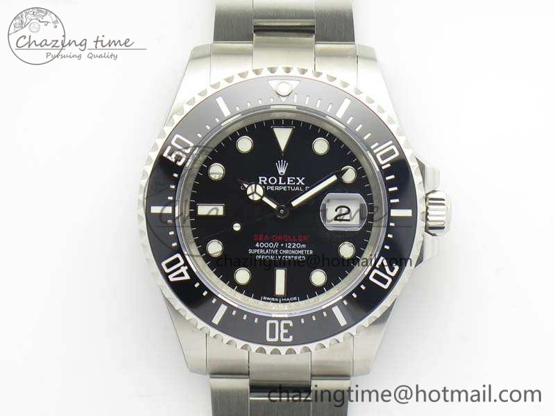 Sea-Dweller 2017 Baselworld 126600 Noob 1:1 Best Edition Black Dial On SS Bracelet A Durable 3515