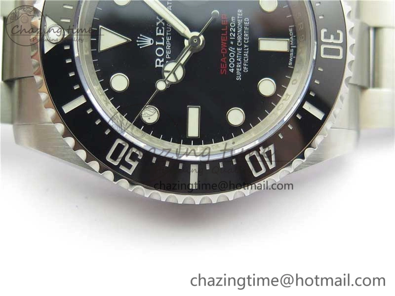 EyeCatching Sea-Dweller 2017 Baselworld 126600 Noob 1:1 Best Edition Black Dial on SS Bracelet A2836 V 3065