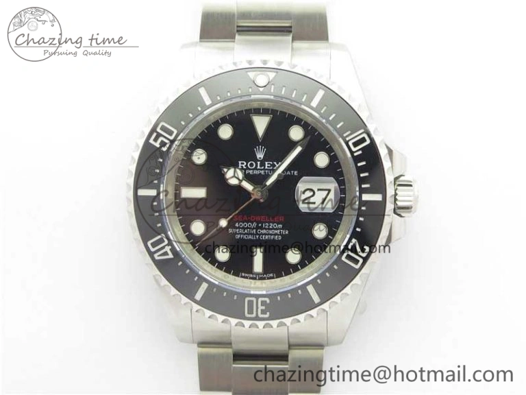 EyeCatching Sea-Dweller 2017 Baselworld 126600 Noob 1:1 Best Edition Black Dial on SS Bracelet A2836 V 3065