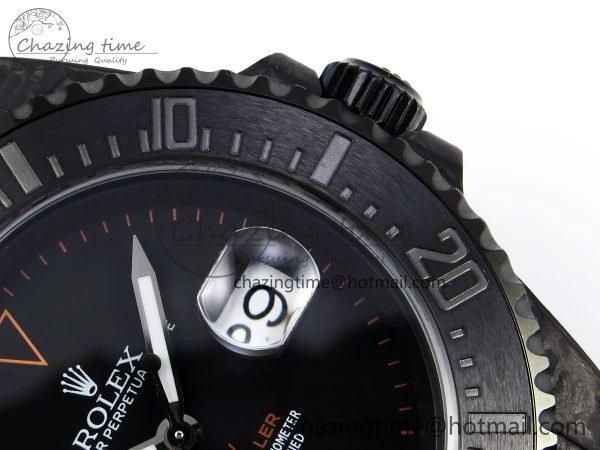 Sea Dweller 43mm Carbon DIWF Best Edition Black Dial Orange Markers on Black Nylon Strap A Supportive 1671