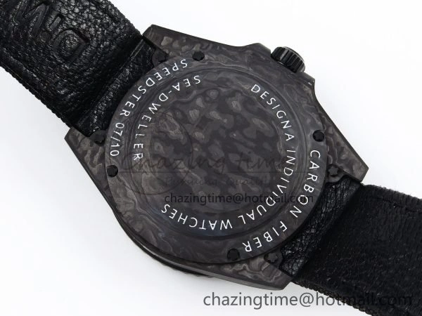 Sea Dweller 43mm Carbon DIWF Best Edition Black Dial Orange Markers on Black Nylon Strap A Supportive 1671