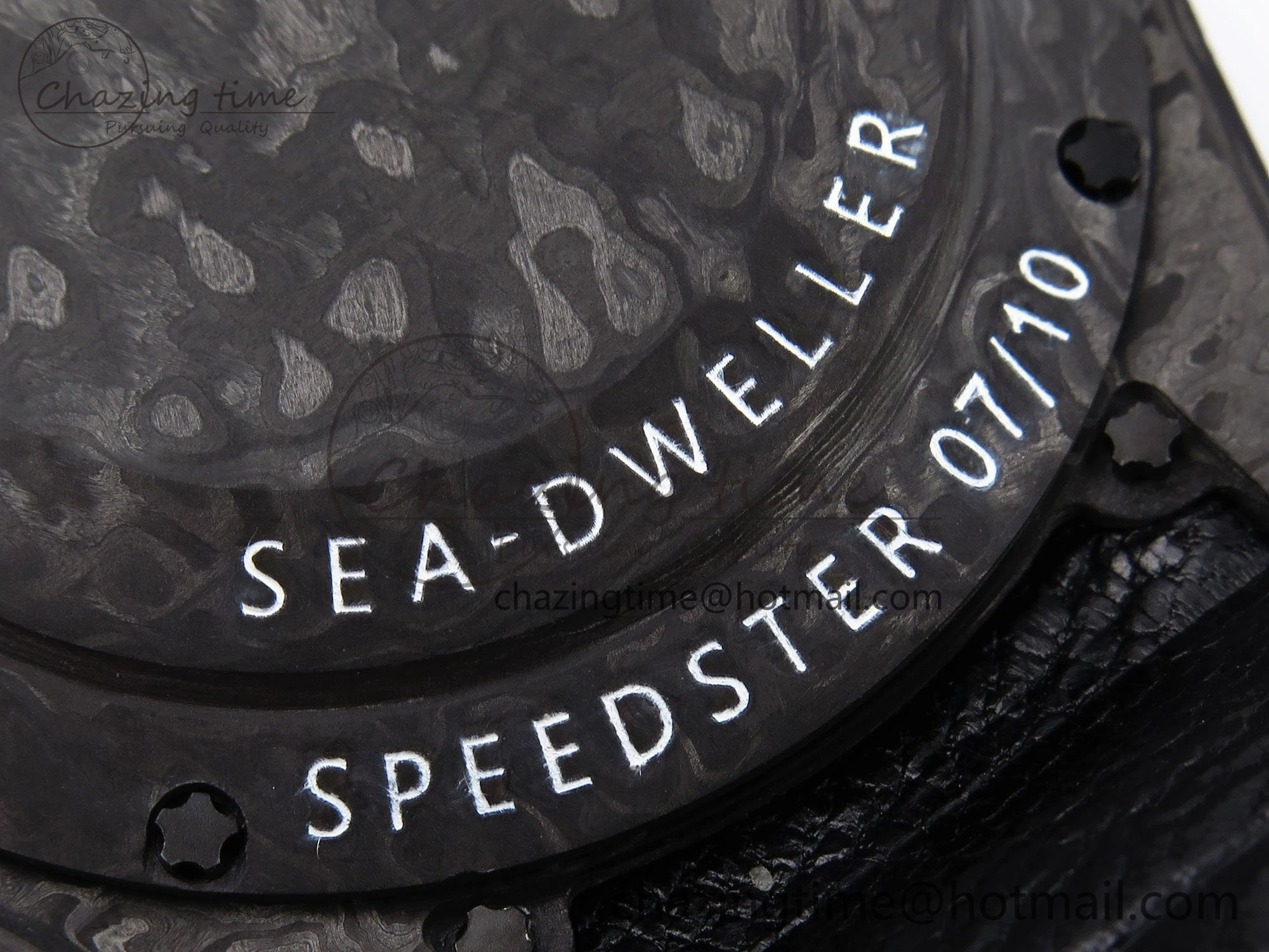 Sea Dweller 43mm Carbon DIWF Best Edition Black Dial Orange Markers on Black Nylon Strap A Supportive 1671