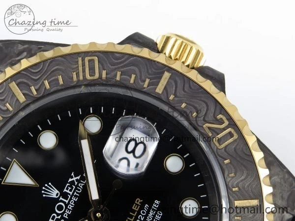 StreetReady Sea Dweller 43mm Carbon DIWF Best Edition Black Dial YG Bezel on Black Nylon Strap A 1667