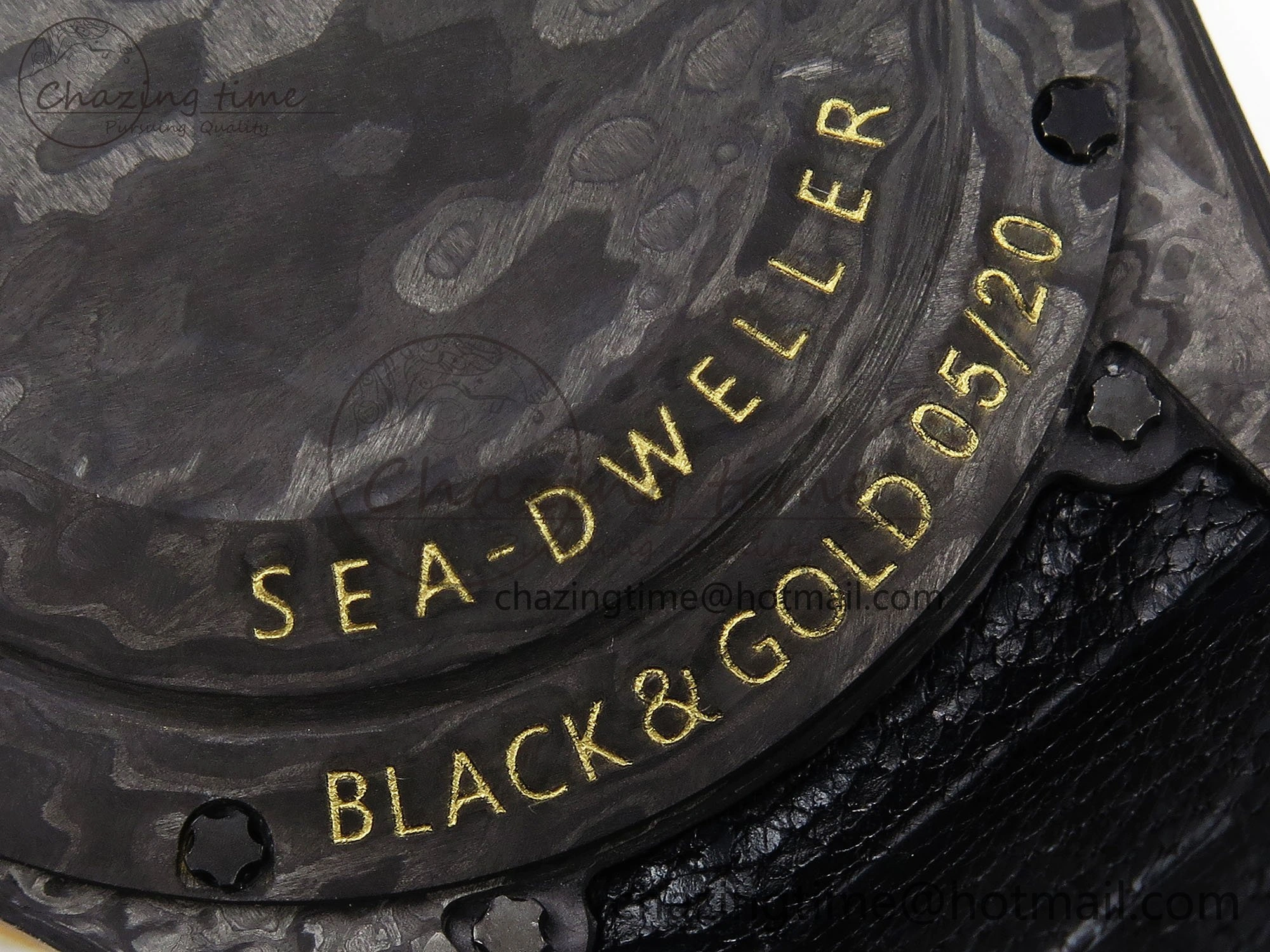 StreetReady Sea Dweller 43mm Carbon DIWF Best Edition Black Dial YG Bezel on Black Nylon Strap A 1667