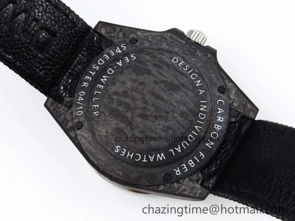 Sea Dweller 43mm Carbon DIWF Best Edition Graffiti Dial on Black Nylon Strap A Unique 1669