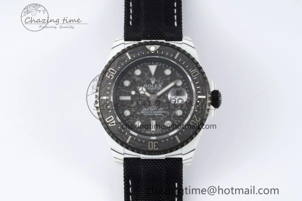Sea Dweller 43mm ‘IRBIS’ DIWF Best Edition Carbon Dial on Black Nylon Strap A Comfortable 2152