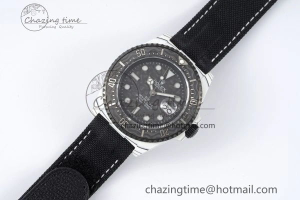 Sea Dweller 43mm ‘IRBIS’ DIWF Best Edition Carbon Dial on Black Nylon Strap A Comfortable 2152