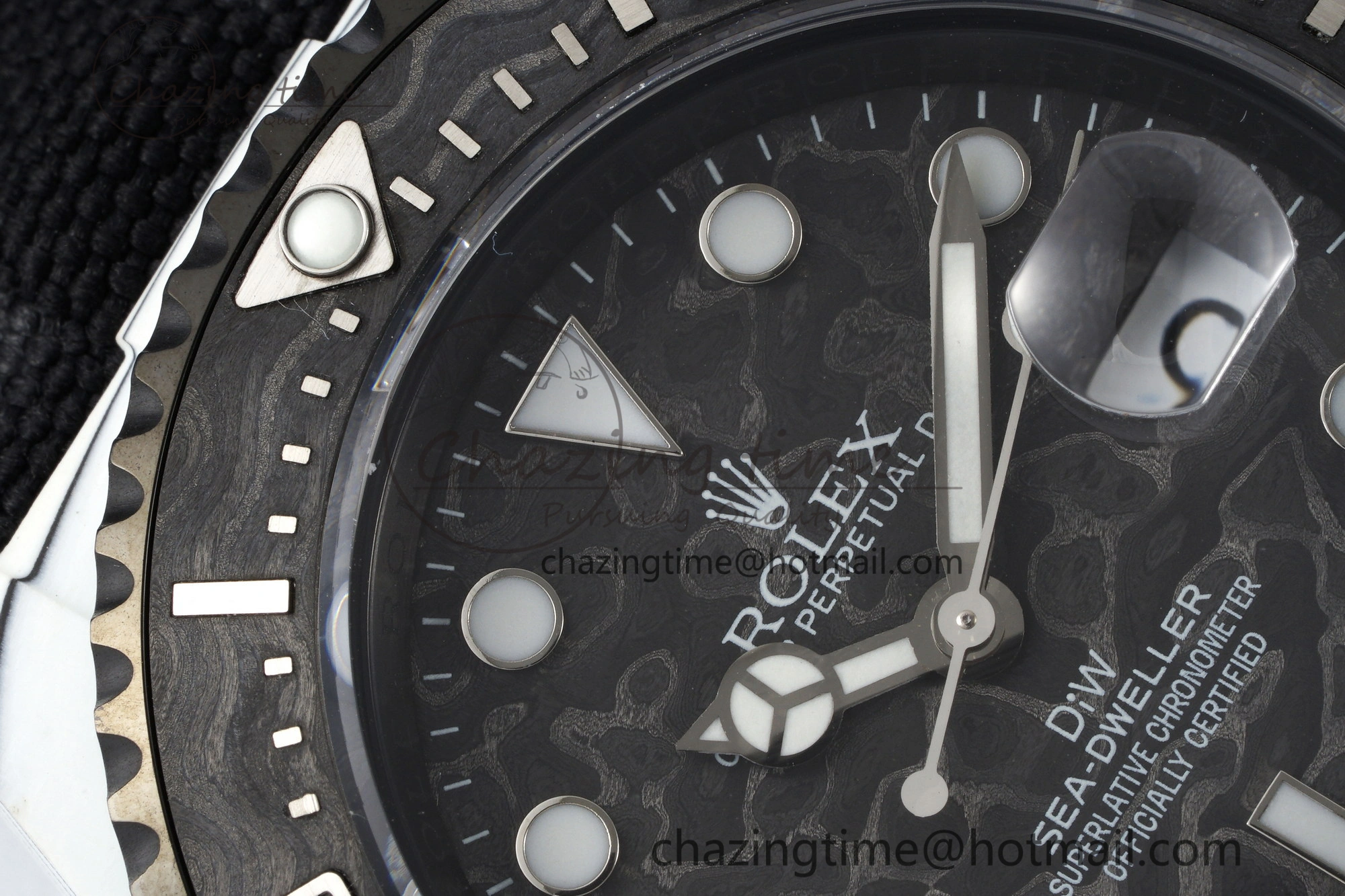 Sea Dweller 43mm ‘IRBIS’ DIWF Best Edition Carbon Dial on Black Nylon Strap A Comfortable 2152