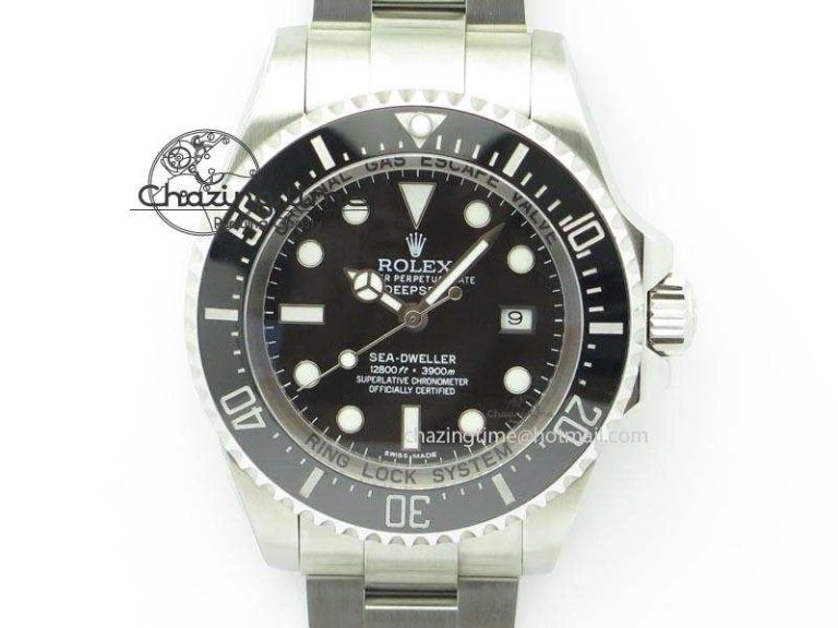 Sea-Dweller DEEPSEA 116660 Black Ceramic V7 Noob Best Edition On SS Bracelet SA FashionForward 3926