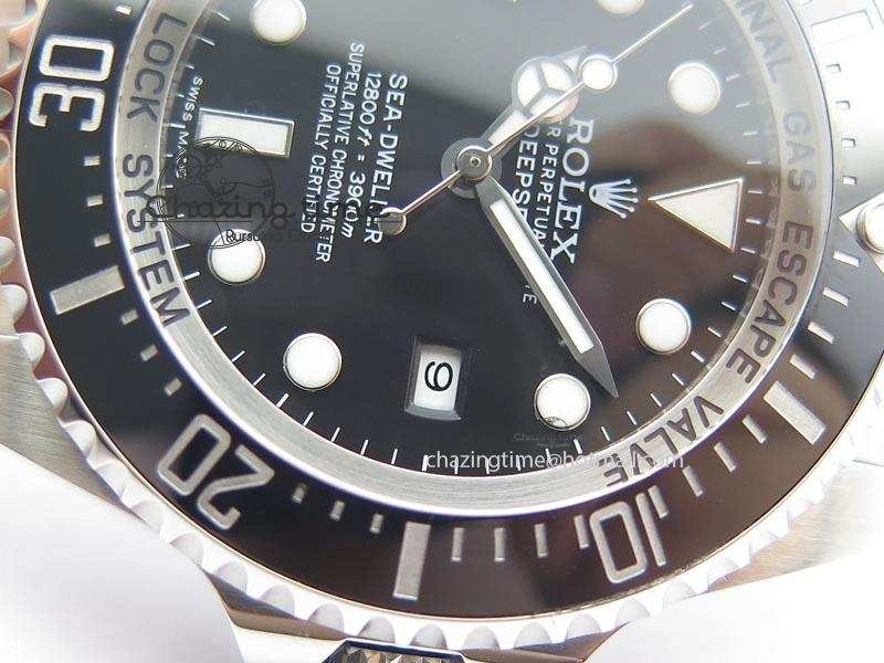 Sea-Dweller DEEPSEA 116660 Black Ceramic V7 Noob Best Edition On SS Bracelet SA FashionForward 3926